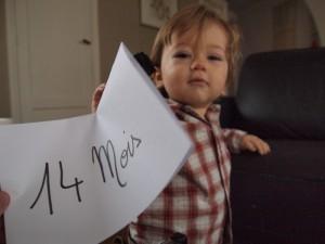 14 mois pas à pas...