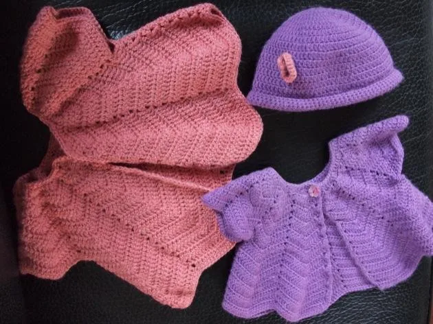 gilet pétale J'ai appris à faire du crochet !