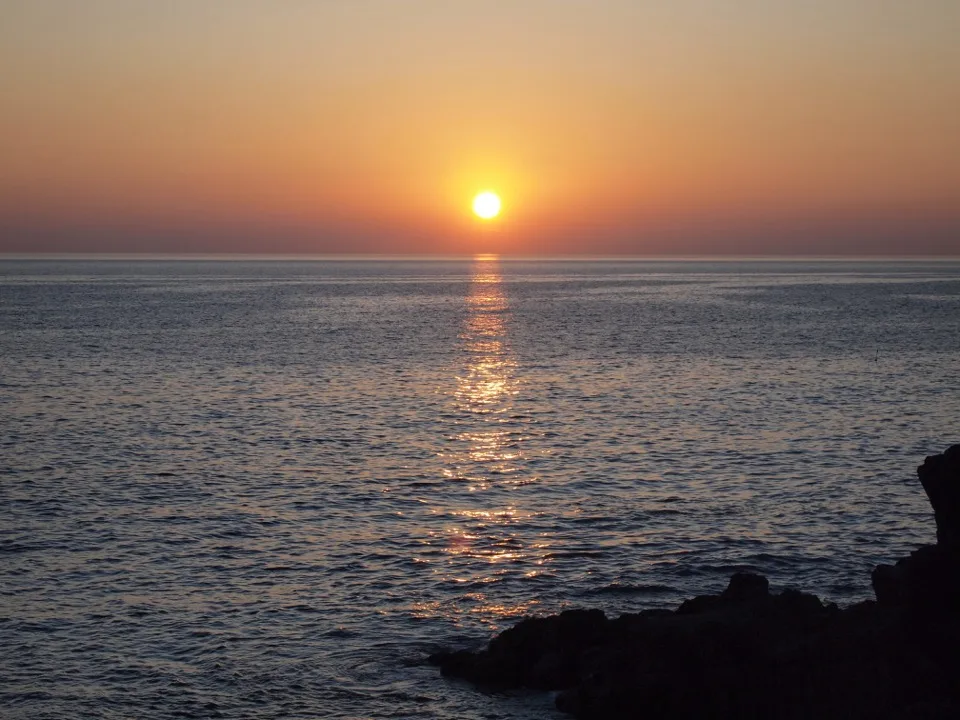 coucher de soleil Conque Terre