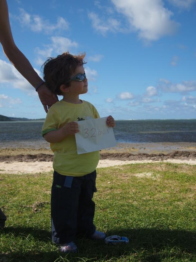 Ticoeur fête ses 32 mois à l'île Maurice