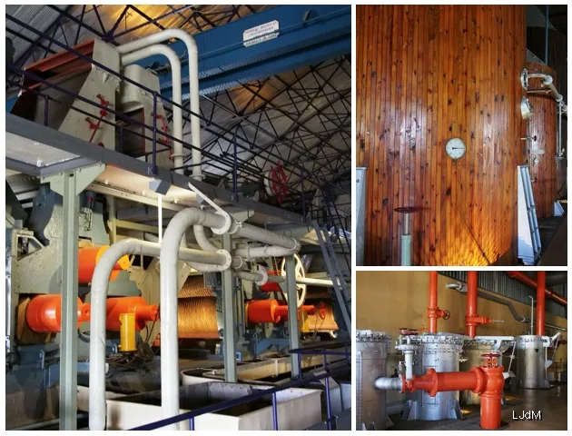 Collage de machines au musée de L’Aventure du Sucre à Maurice