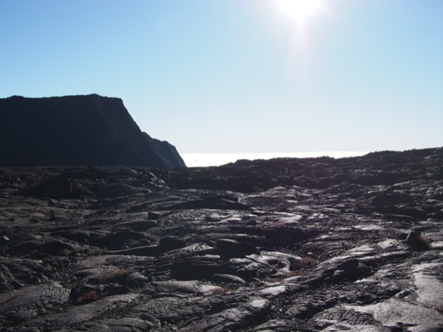 Au sommet du Piton de la Fournaise
