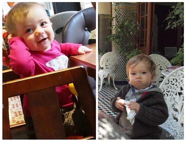 Au Resto Avec De Jeunes Enfants