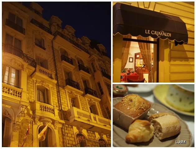 Collage du restaurant Le Grand Balcon et ses plats à Nice