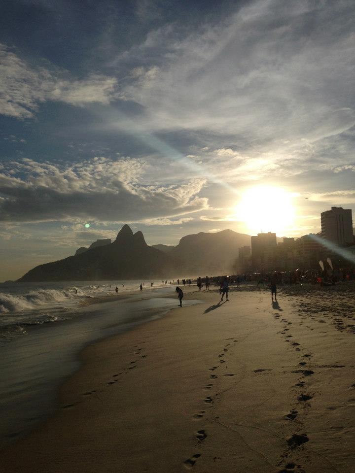 Coucher de soleil sur Ipanema