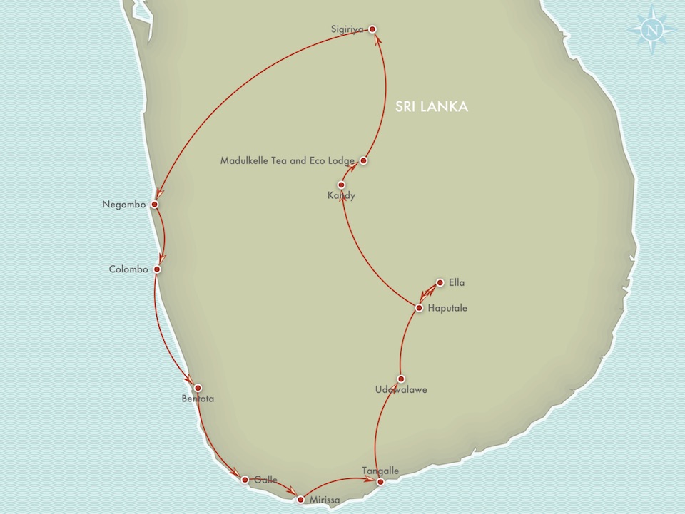 itinéraire Sri Lanka