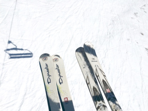 Sur les pistes de ski en Italie !