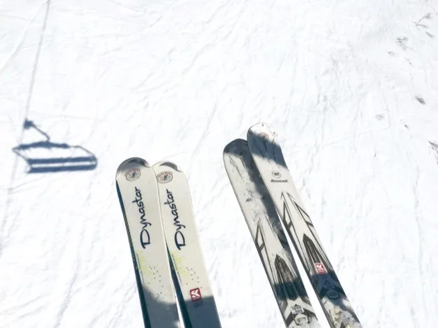 Sur les pistes de ski en Italie !