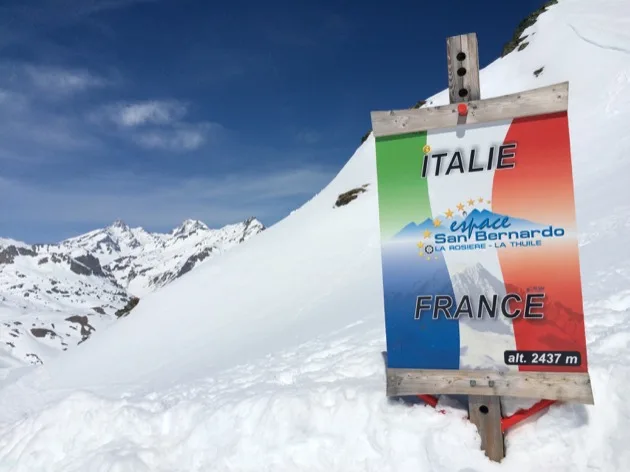 Sur les pistes de ski en Italie !