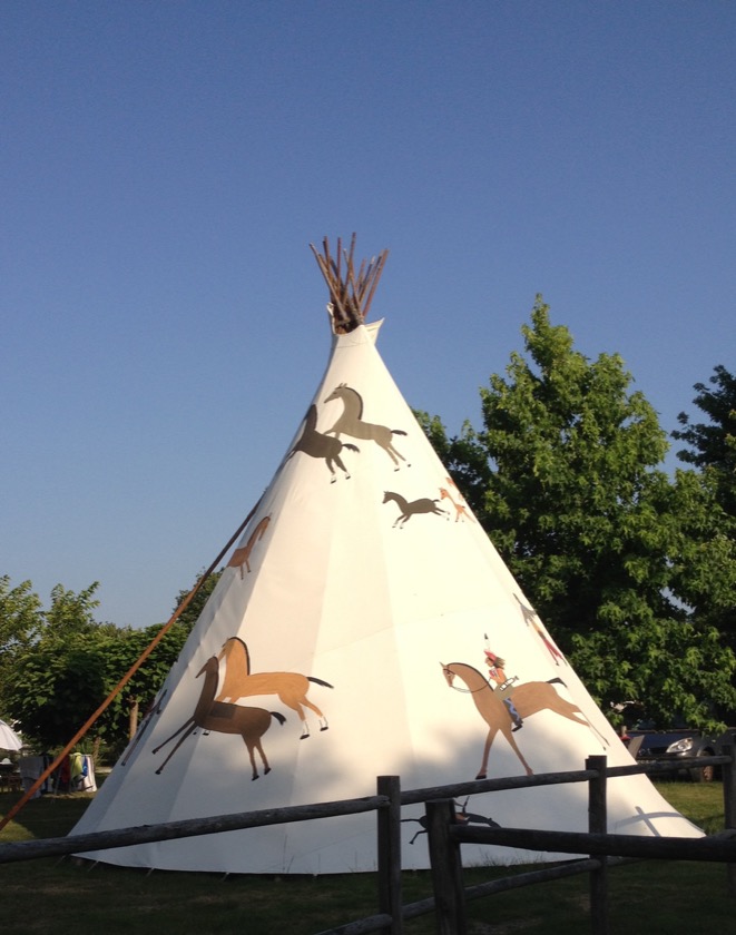 Notre nuit en tipi au Village Western à Hourtin