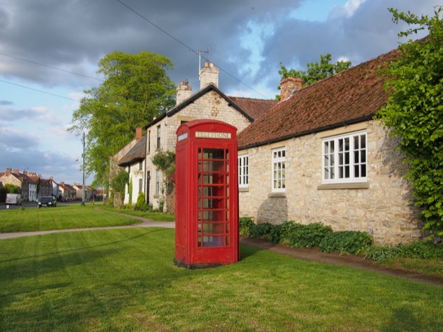 red phone box