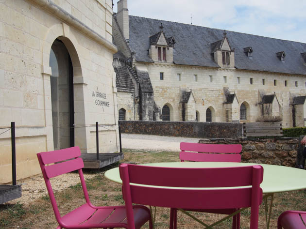 déjeuner à l'abbaye de Fontevraud