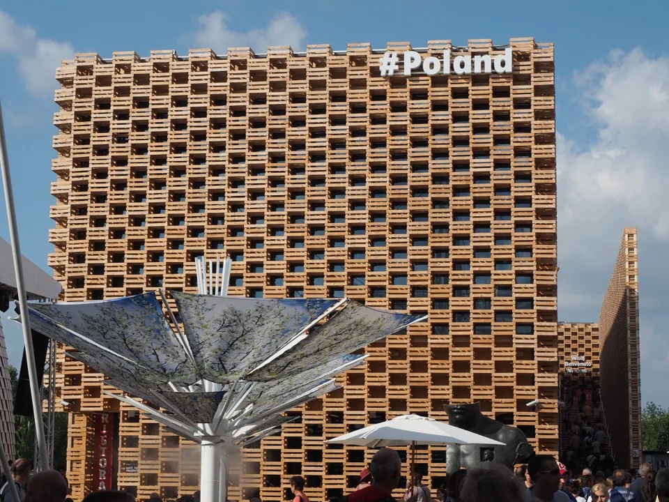 Pavillon en bois de la Pologne à l'Expo Milano 2015