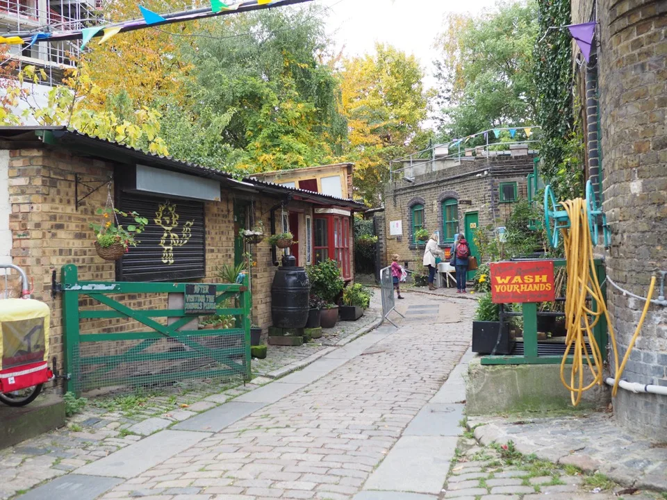 Entrée de Hackney City Farm à Londres