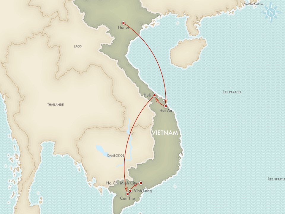 carte vietnam