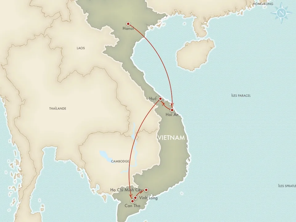 carte vietnam