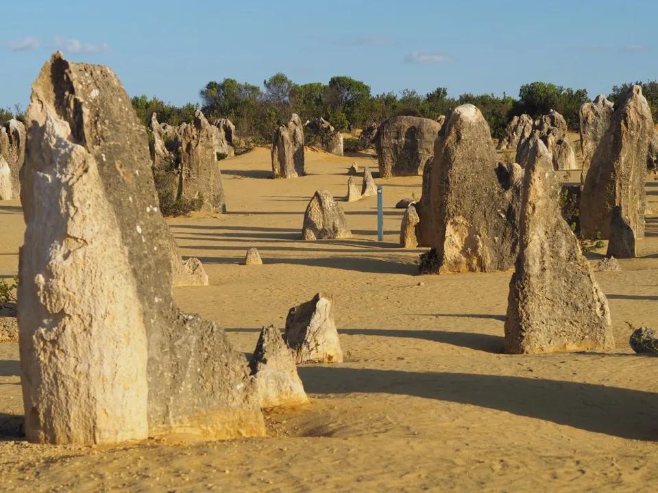 Kalksteinformationen der Pinnacles in Australien