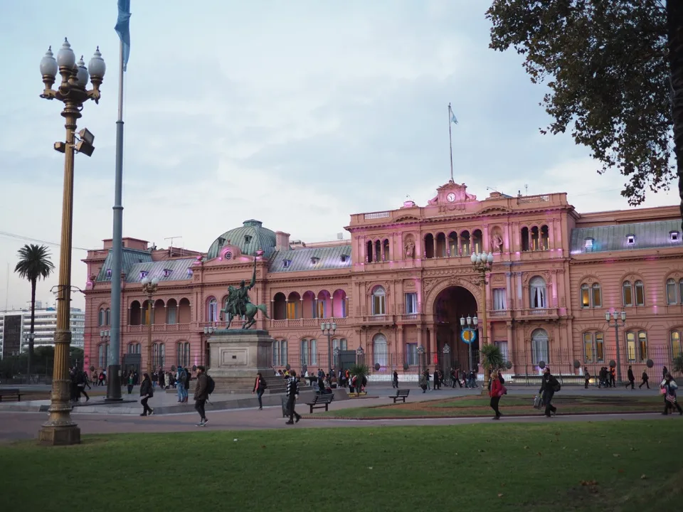 Casa Rosada an der Plaza de Mayo in Buenos Aires