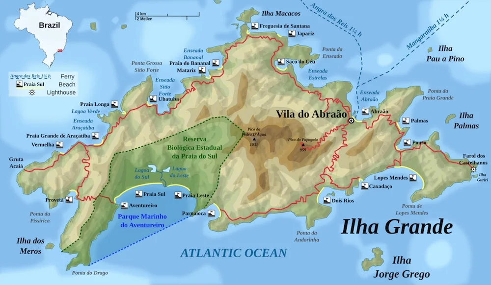 Plan de Ilha Grande