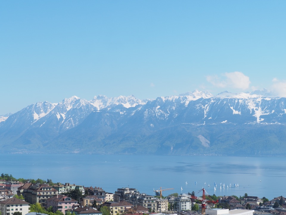 Ah cette vue sur le lac Léman depuis le Lausanne Palace & Spa !