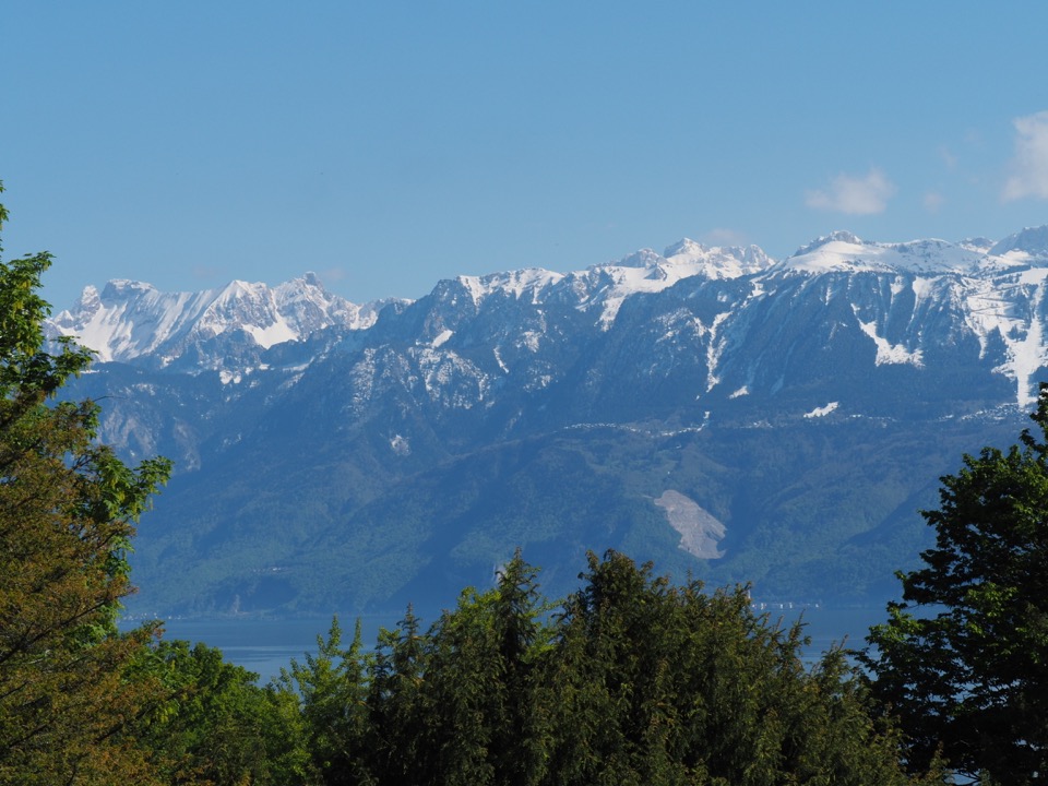 sur le lac à Lausanne