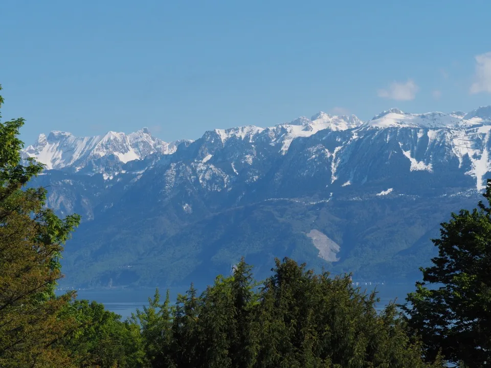 sur le lac à Lausanne