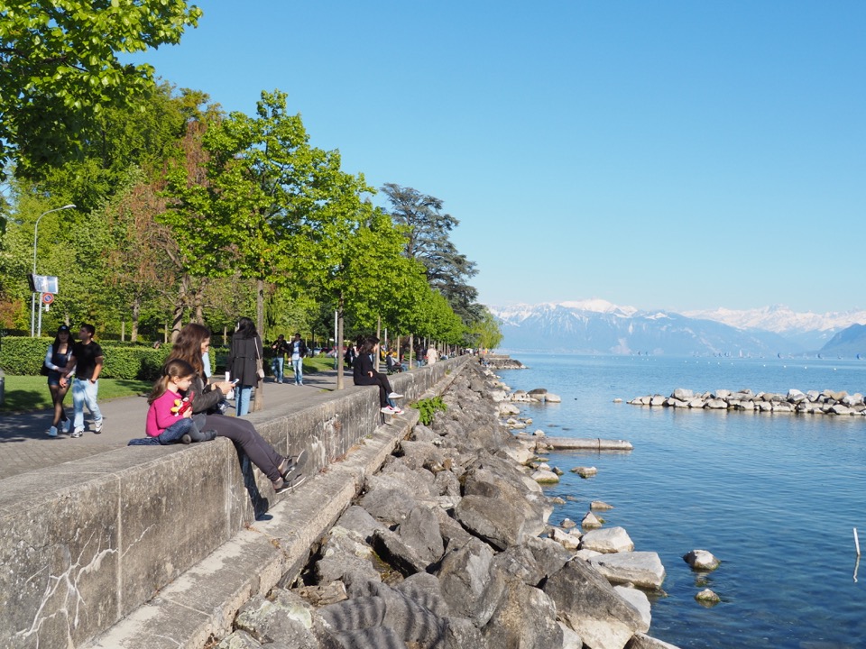 en famille à Lausanne