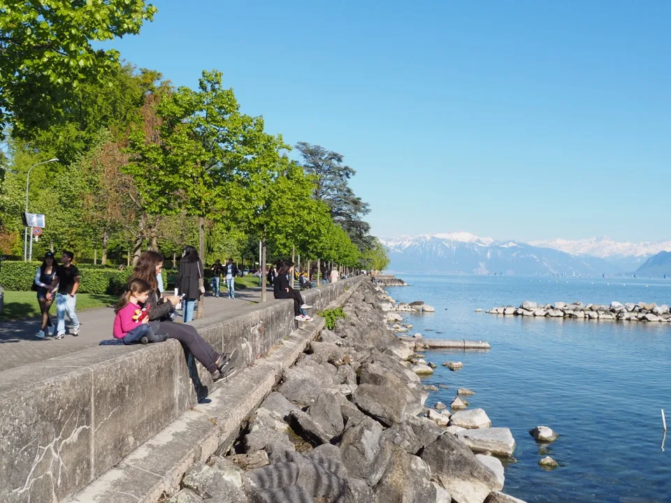 en famille à Lausanne