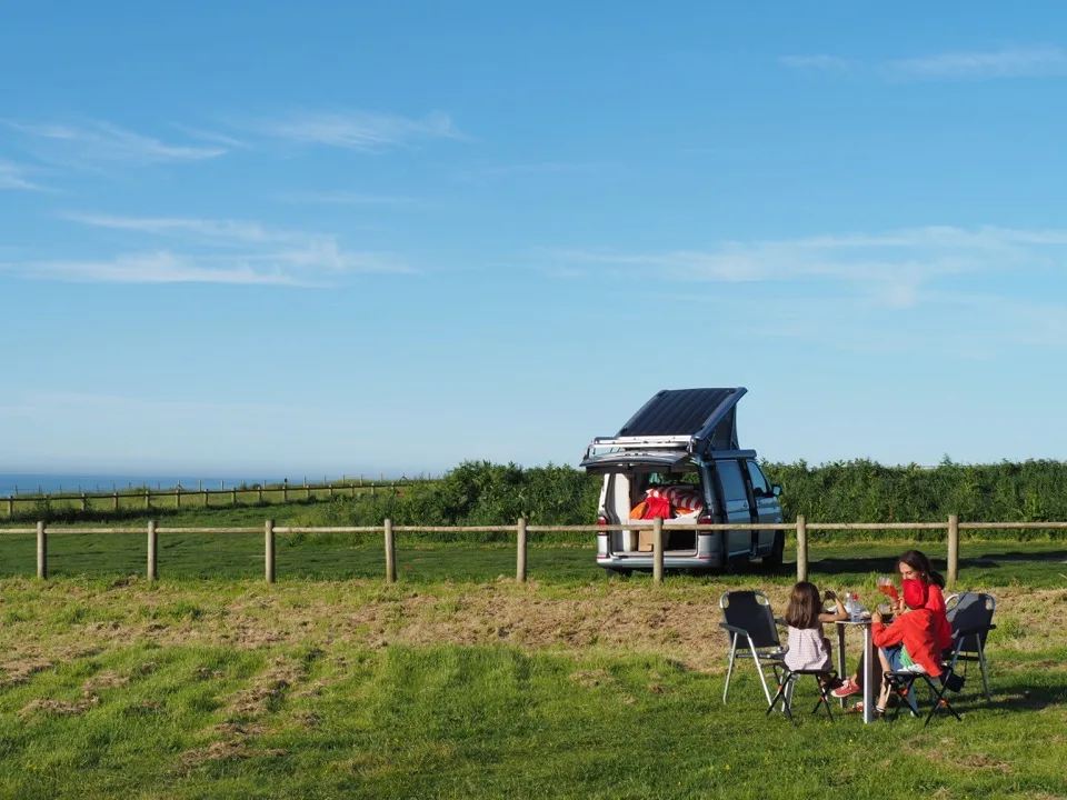 en campervan à Veules les Roses