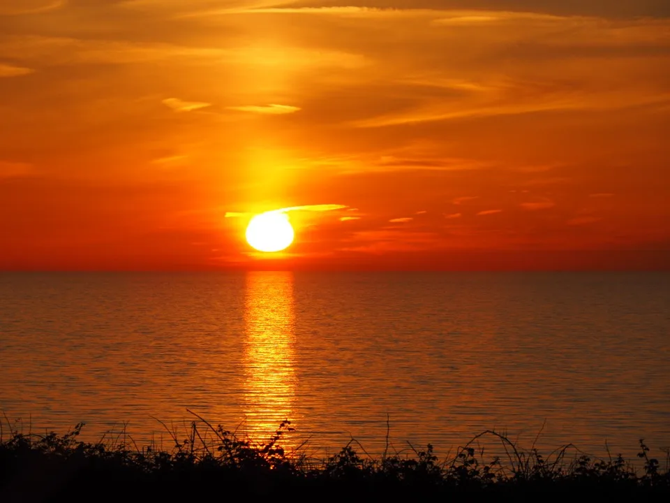 coucher du soleil veules