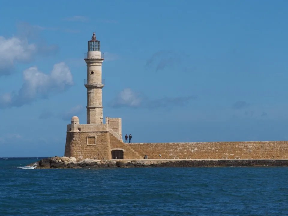 View of Chania’s Venetian lighthouse