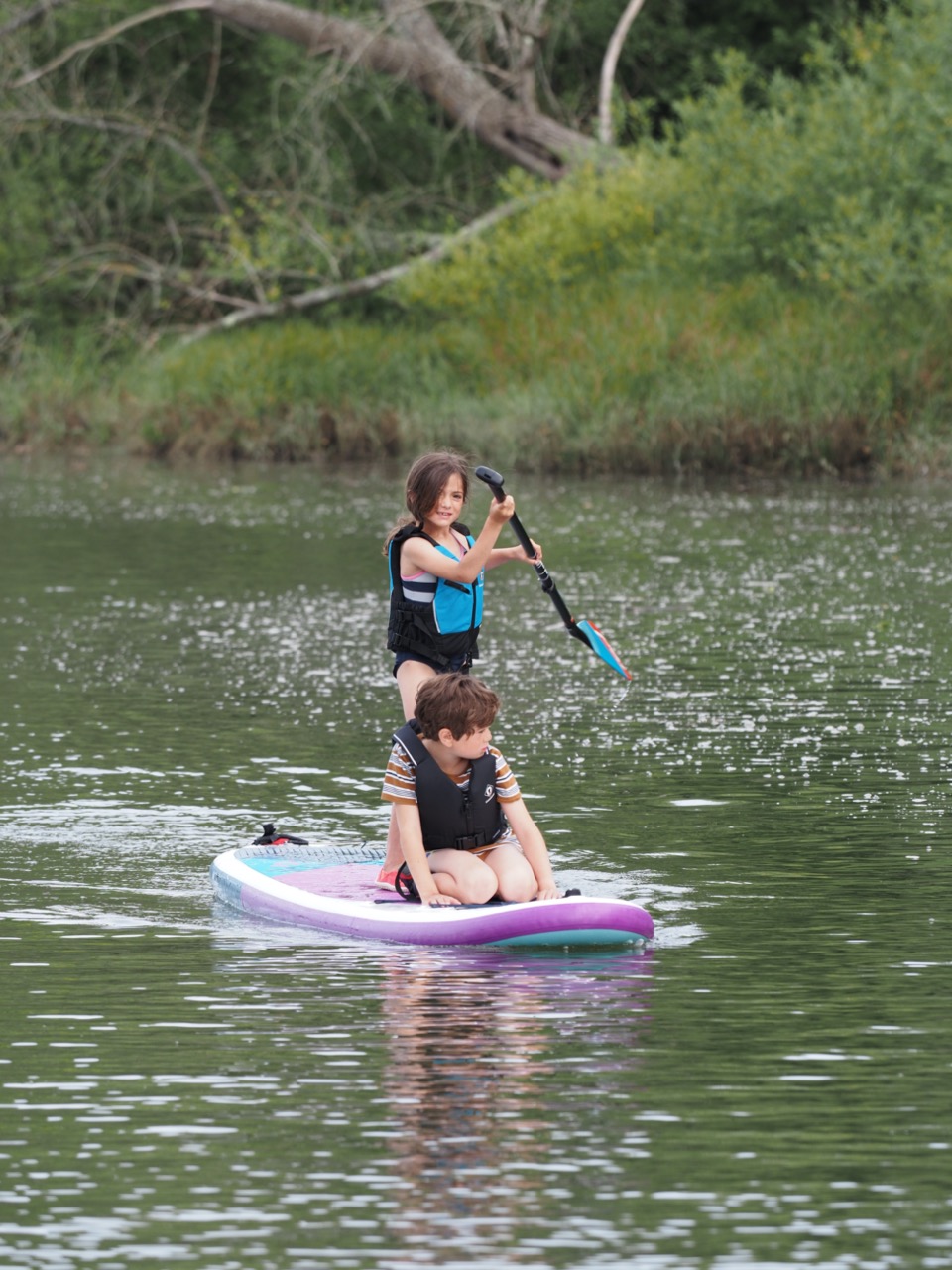 paddle board en famille