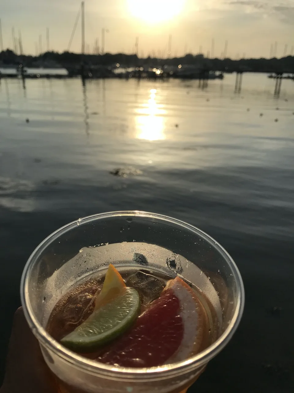 sunset et pimm's