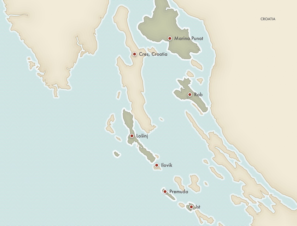 itineraire voilier croatie