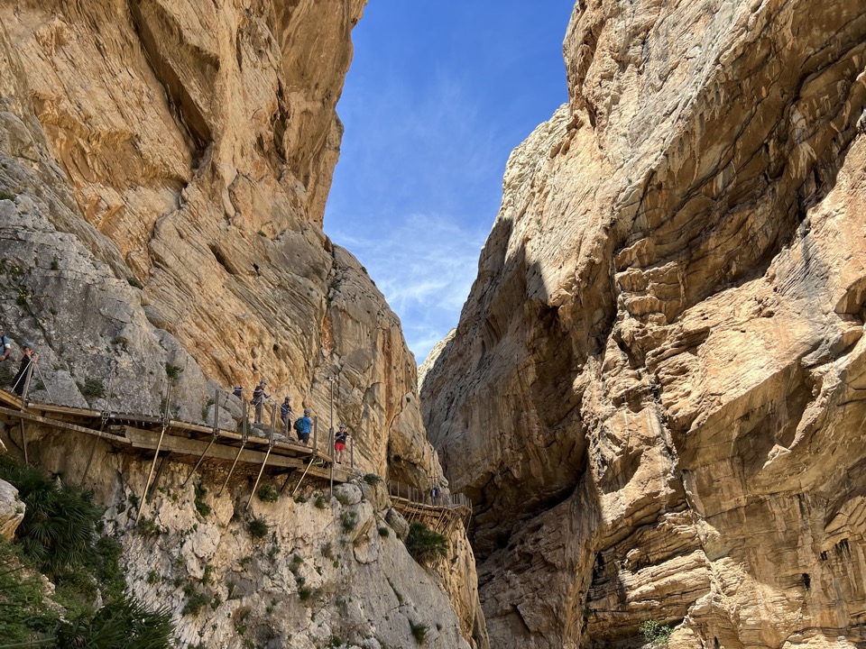 caminito del rey avec enfant