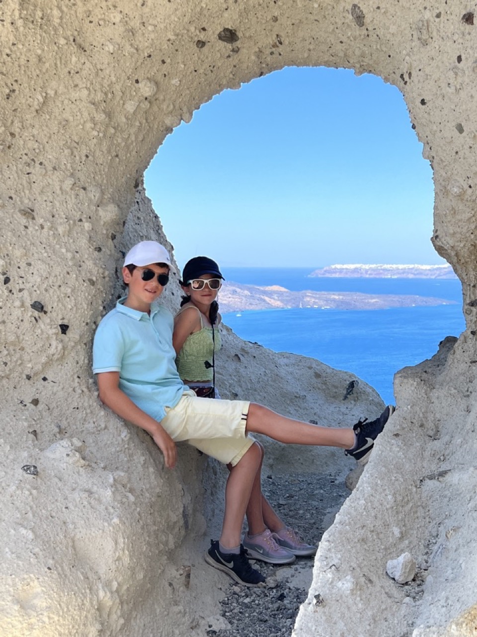santorin en famille