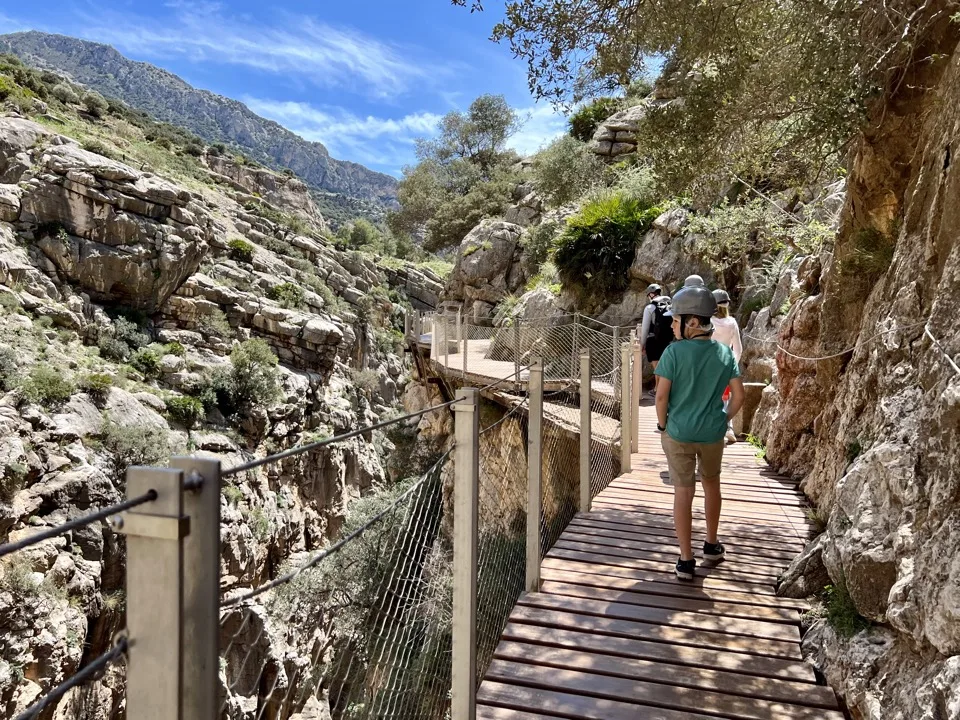 caminito del rey en famille