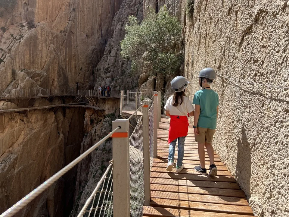 caminito del rey en famille