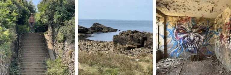 Montage du sentier et des vestiges de la Batterie du Diable