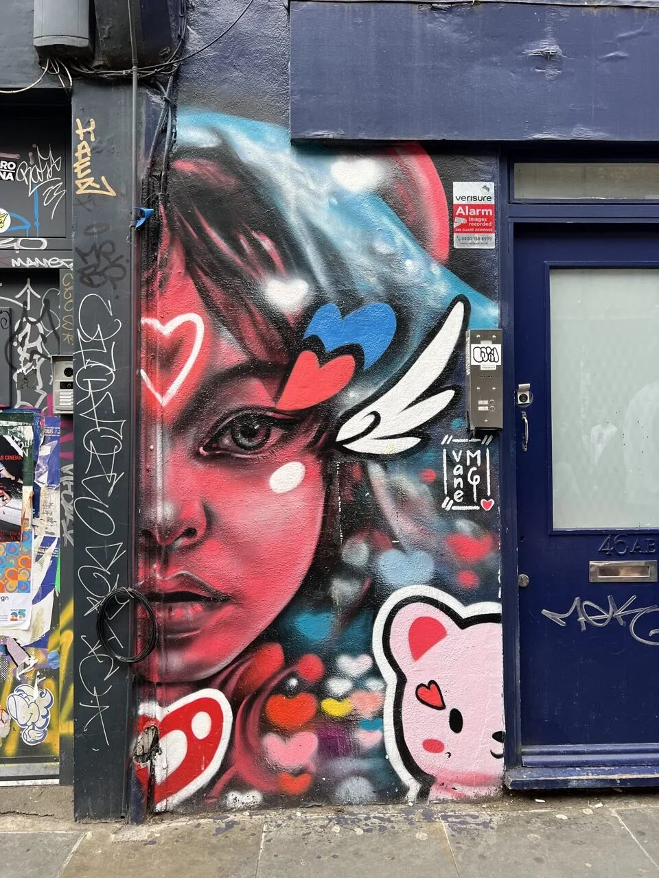 street art dans l'est de Londres avec des ados