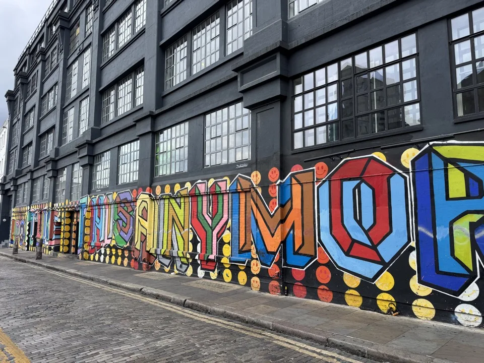 street art dans l'est de Londres avec des ados