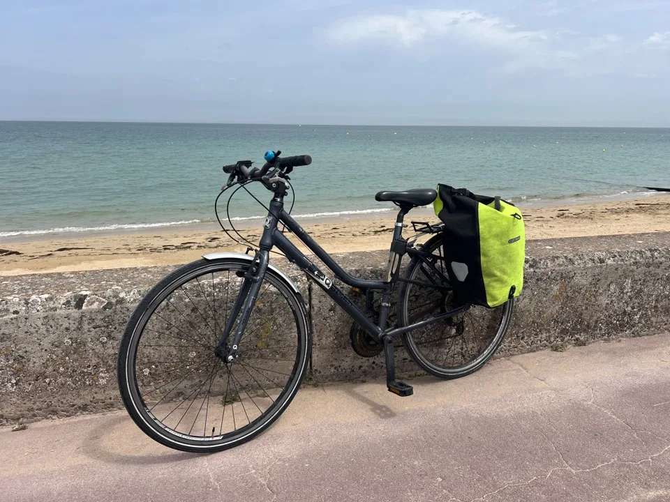 cycling along the d day beached