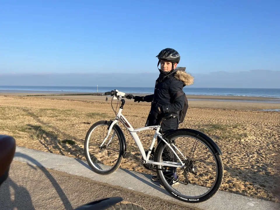 cycling along the d day beached