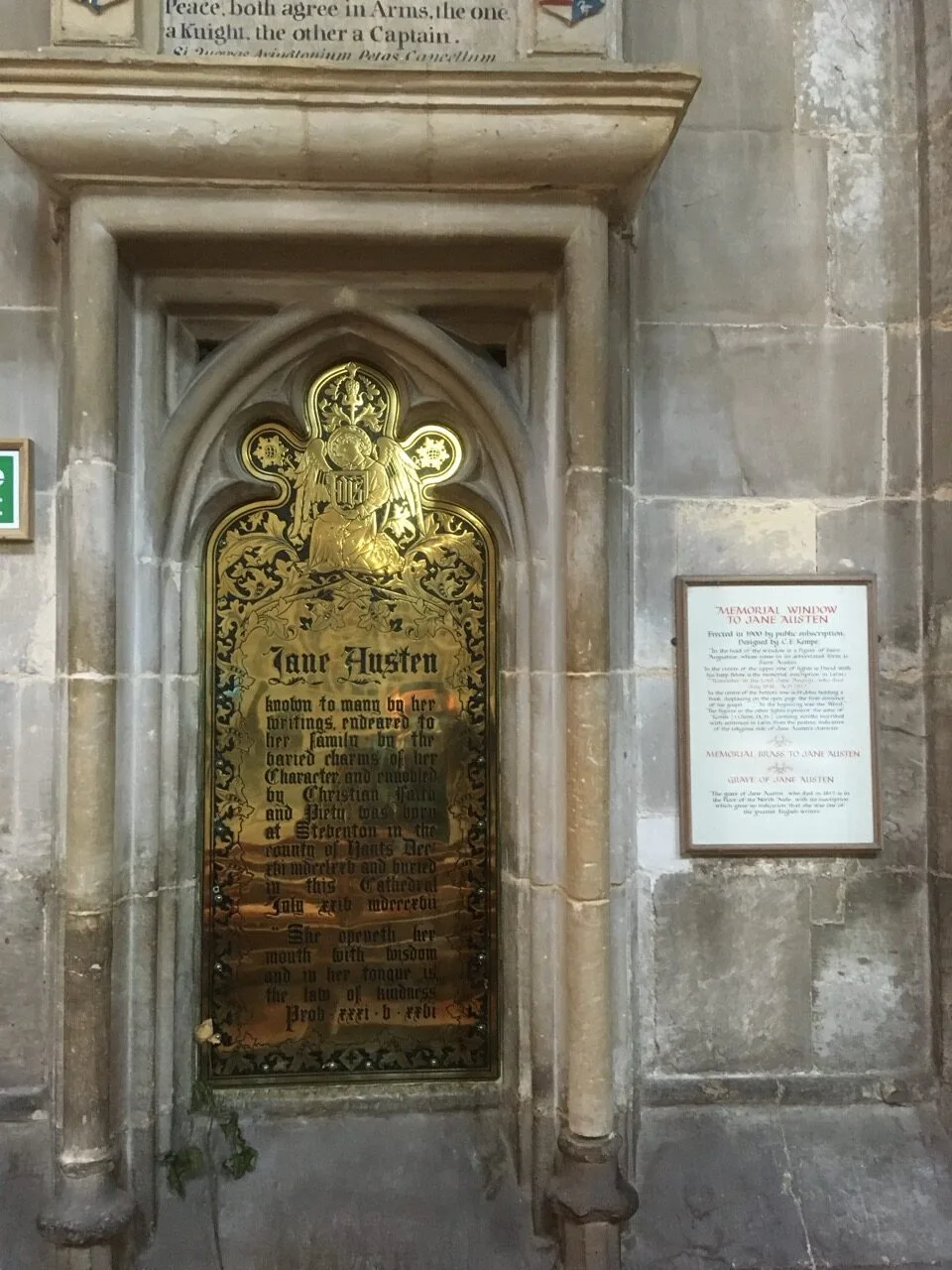 winchester cathedral jane austen