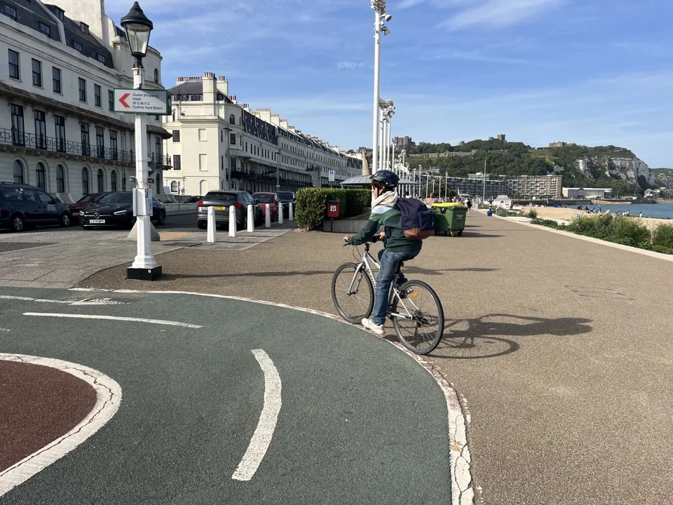 arrivée douvres a velo