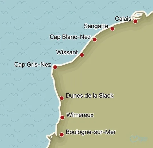 carte cote opale