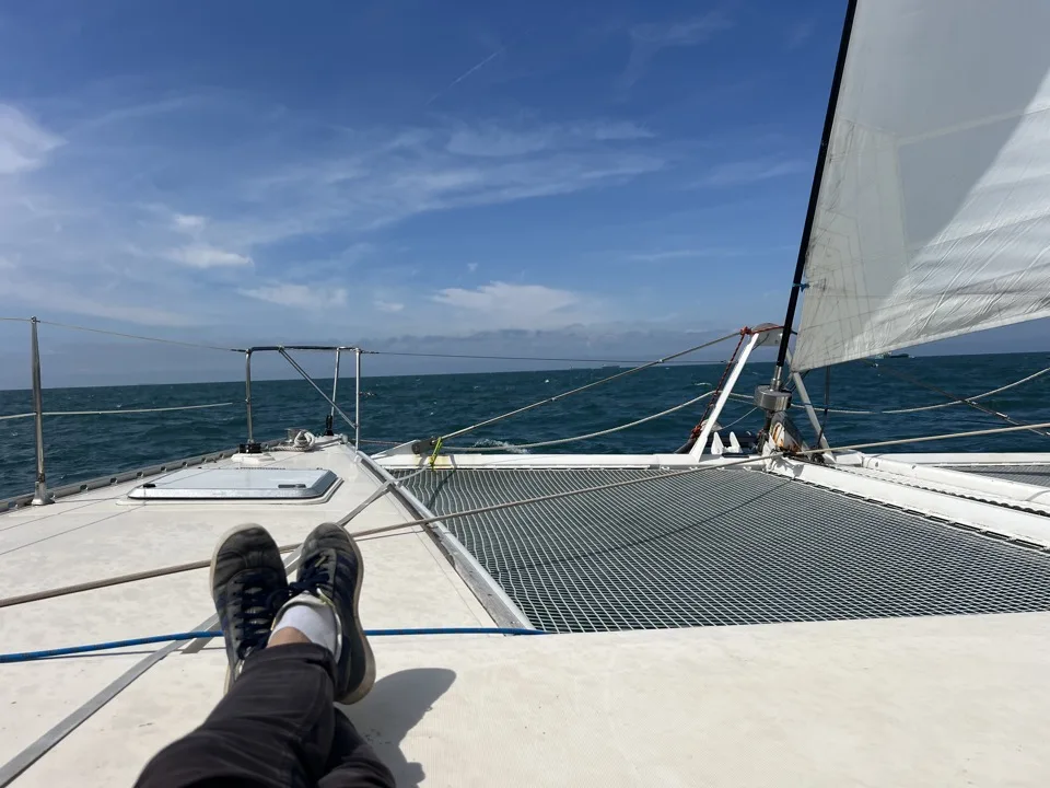 catamaran vers l'Angleterre