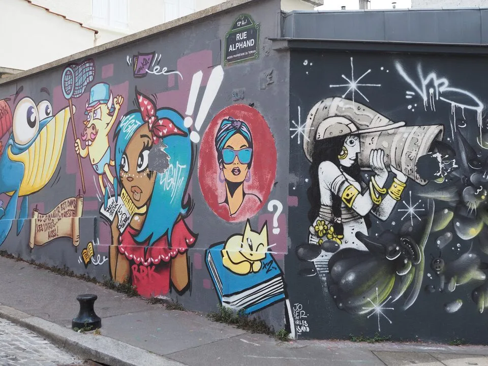 street art rue alphand paris