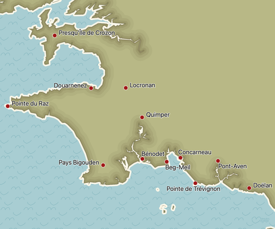 carte Finstère Sud