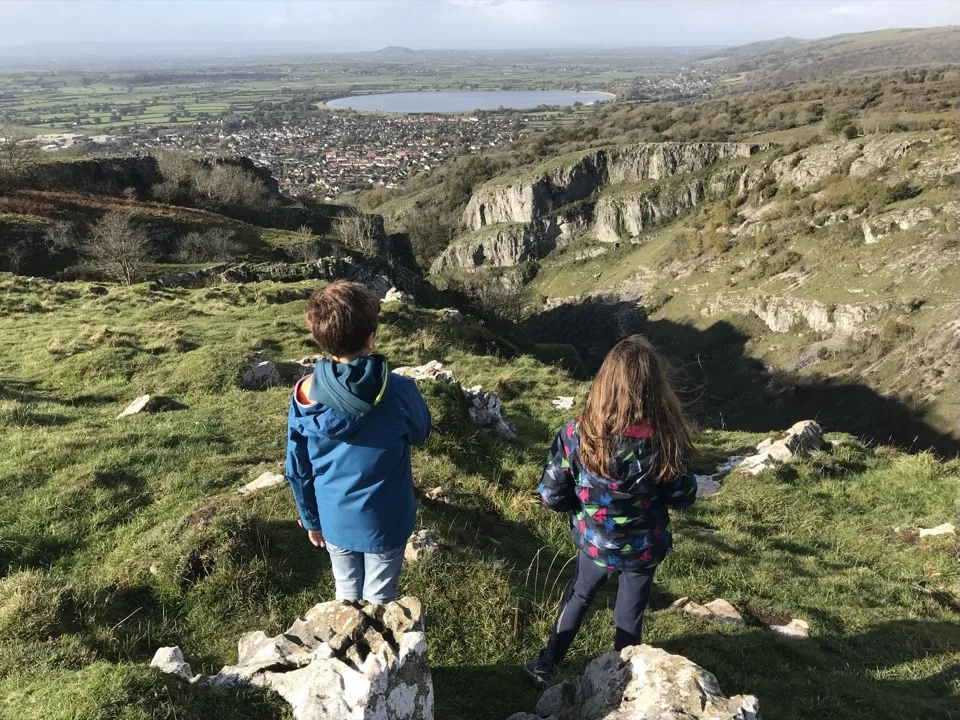 Les gorges de Cheddar en famille